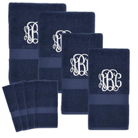 Monogrammed 8pc Bath Towel Set | United Monograms