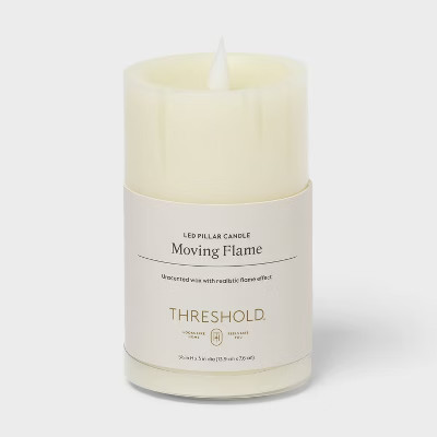 3"" x 5"" LED Pillar Cream - Threshold | Target