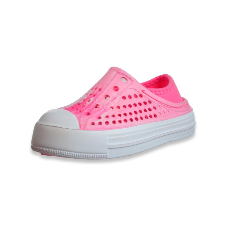 First Steps by Stepping Stones Baby Girls' Clog Sneakers - hot pink, 9 - 12 months (Newborn) | Walmart (US)