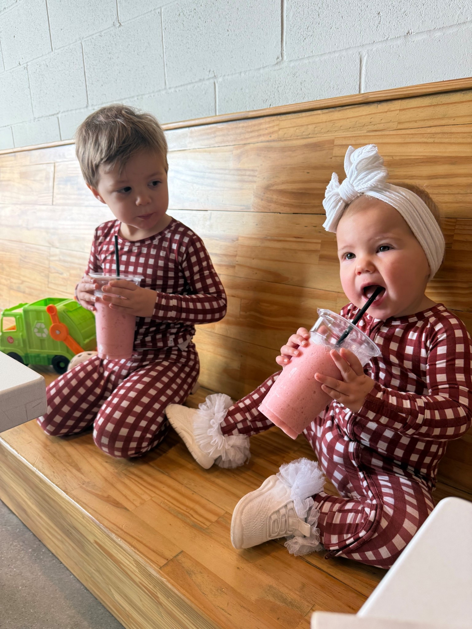 Morning kolache and smoothie run in last nights pajamas 🫶🏼

#LTKmomlife #LTKmorningroutine #LTKKids