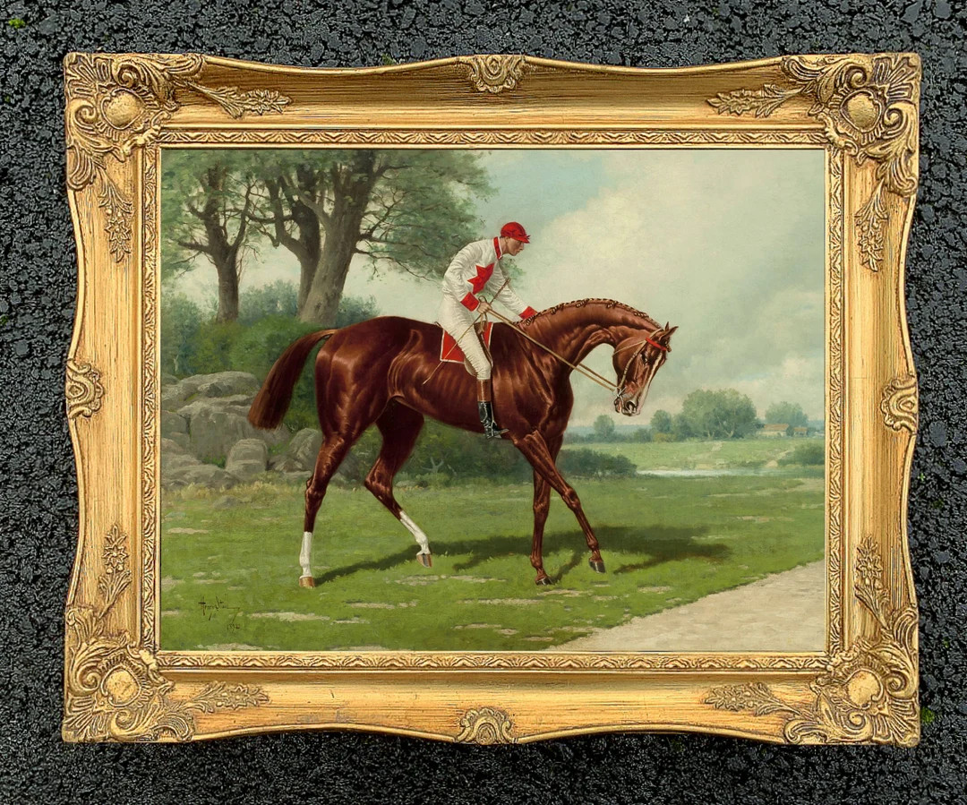 Fine Lithograph on Canvas of the Racehorse sir - Etsy | Etsy (US)