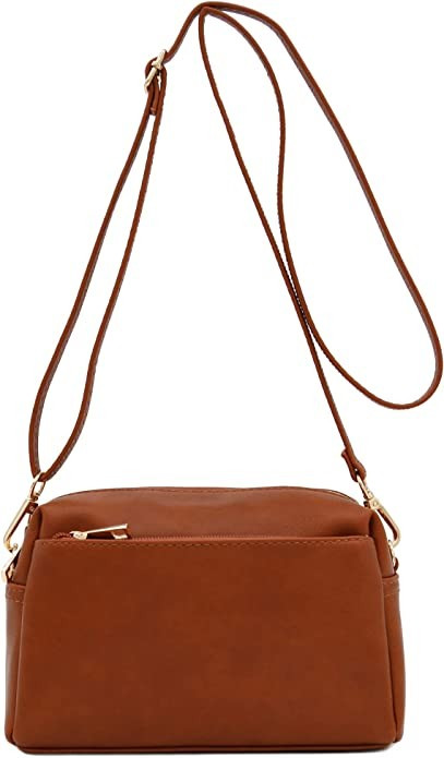 Triple Zip Small Crossbody Bag | Amazon (US)