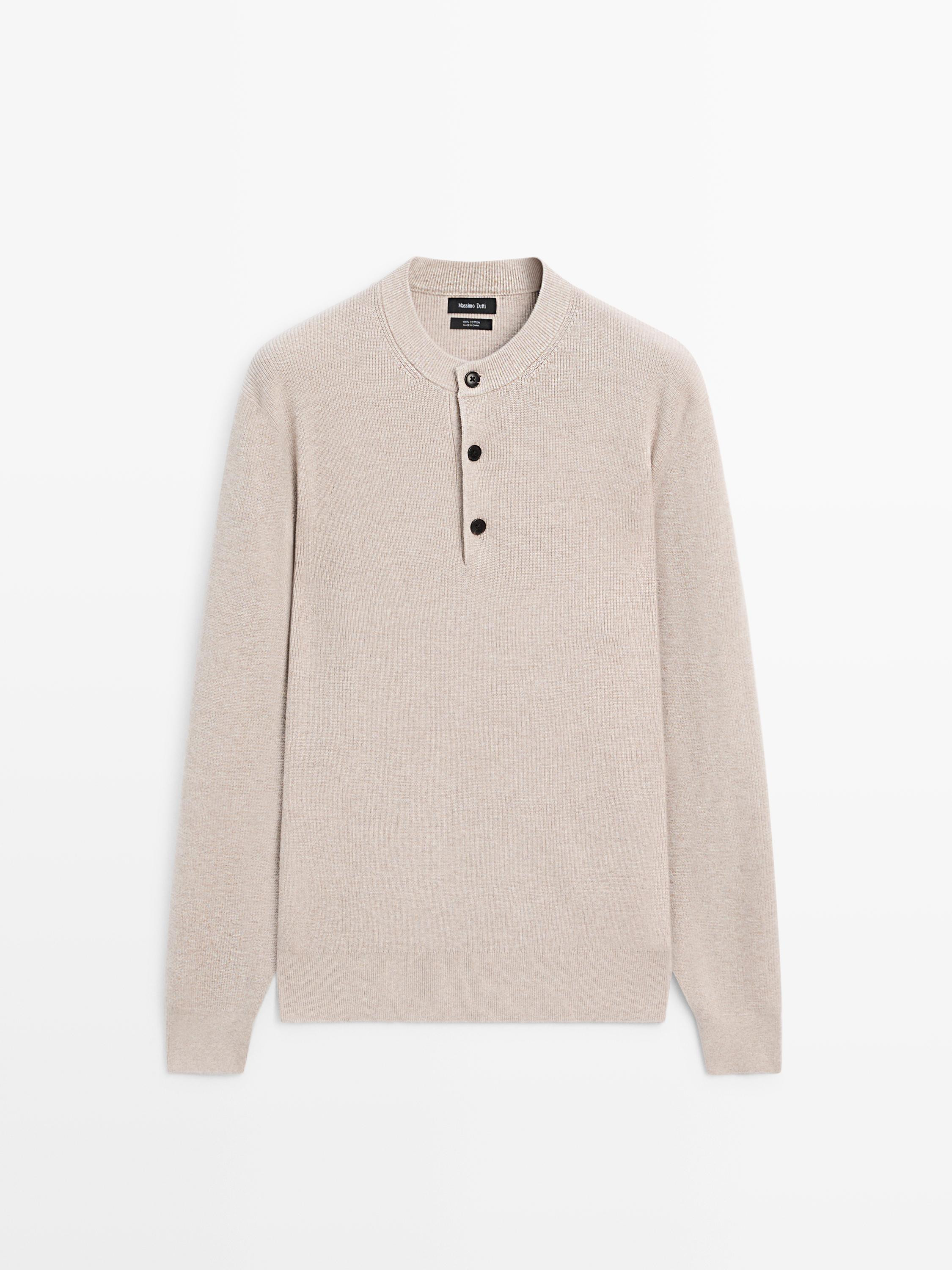 Pull en maille moulinée 100 % coton | Massimo Dutti FR