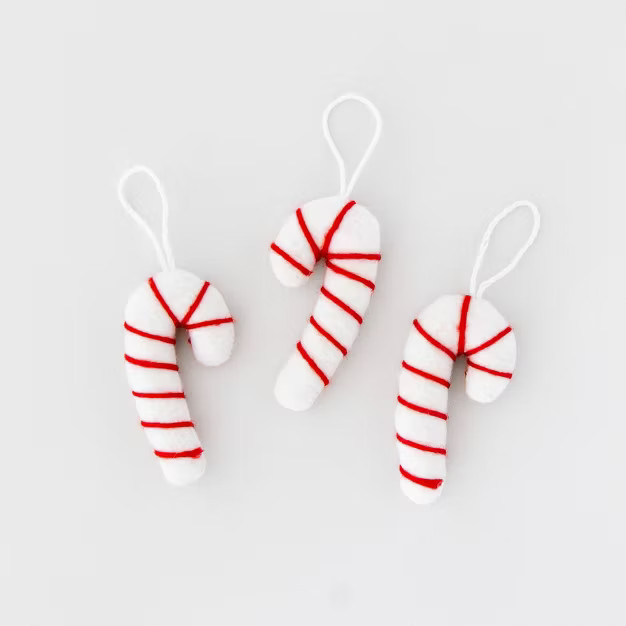 3ct Felt Candycane Gift Toppers - Sugar Paper™ + Target | Target