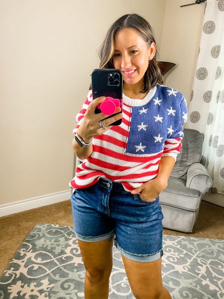 American flag pull over sweater. It’s lightweight and perfect for now and into the Olympics. Makes the perfect go to after a fun 4th of July  

#LTKOver40 #LTKSeasonal #LTKxWalmart