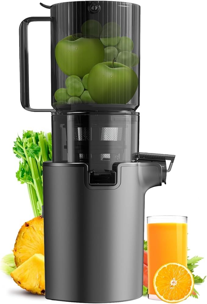 Masticating Juicer Machines, 4.1-inch(104MM) Slow Cold Press Juicer with Extra Wide Feed Chute, P... | Amazon (US)