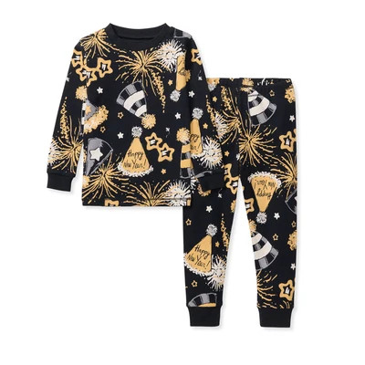 New Year's Eve Party Organic Cotton Two-Piece Pajamas | Burt's Bees Baby
