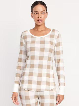 Printed Waffle Pajama Top | Old Navy (US)