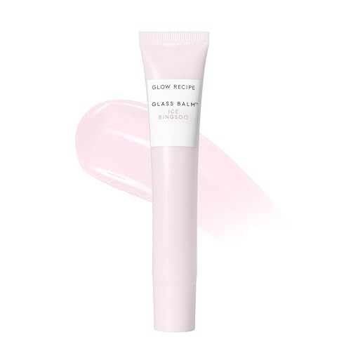Glow Recipe Glass Balm Lip Treatment - 12Hr Hydrating Lip Balm & Moisturizer with Hyaluronic Acid to Smooth, Plump & Protect from Dryness, High Shine Finish - Clear Tint, Ice Bingsoo (15 ml) | Amazon (US)