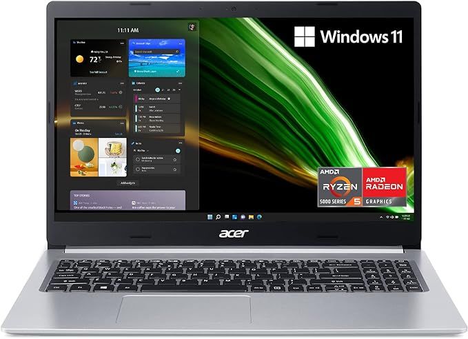 Acer Aspire 5 A515-45-R74Z Slim Laptop | 15.6" Full HD IPS | AMD Ryzen 5 5500U Hexa-Core Mobile P... | Amazon (US)