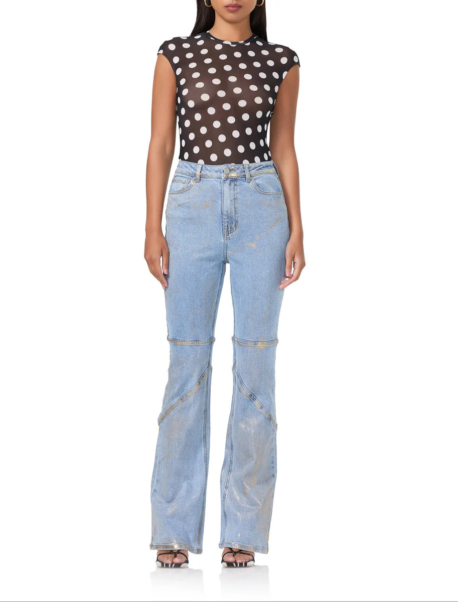 Nina Top - Diagonal Dot | ShopAFRM