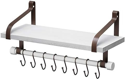 Love-KANKEI Floating Shelf Wall Shelf for Storage Rustic Wood Kitchen Spice Rack with Towel Bar a... | Amazon (US)