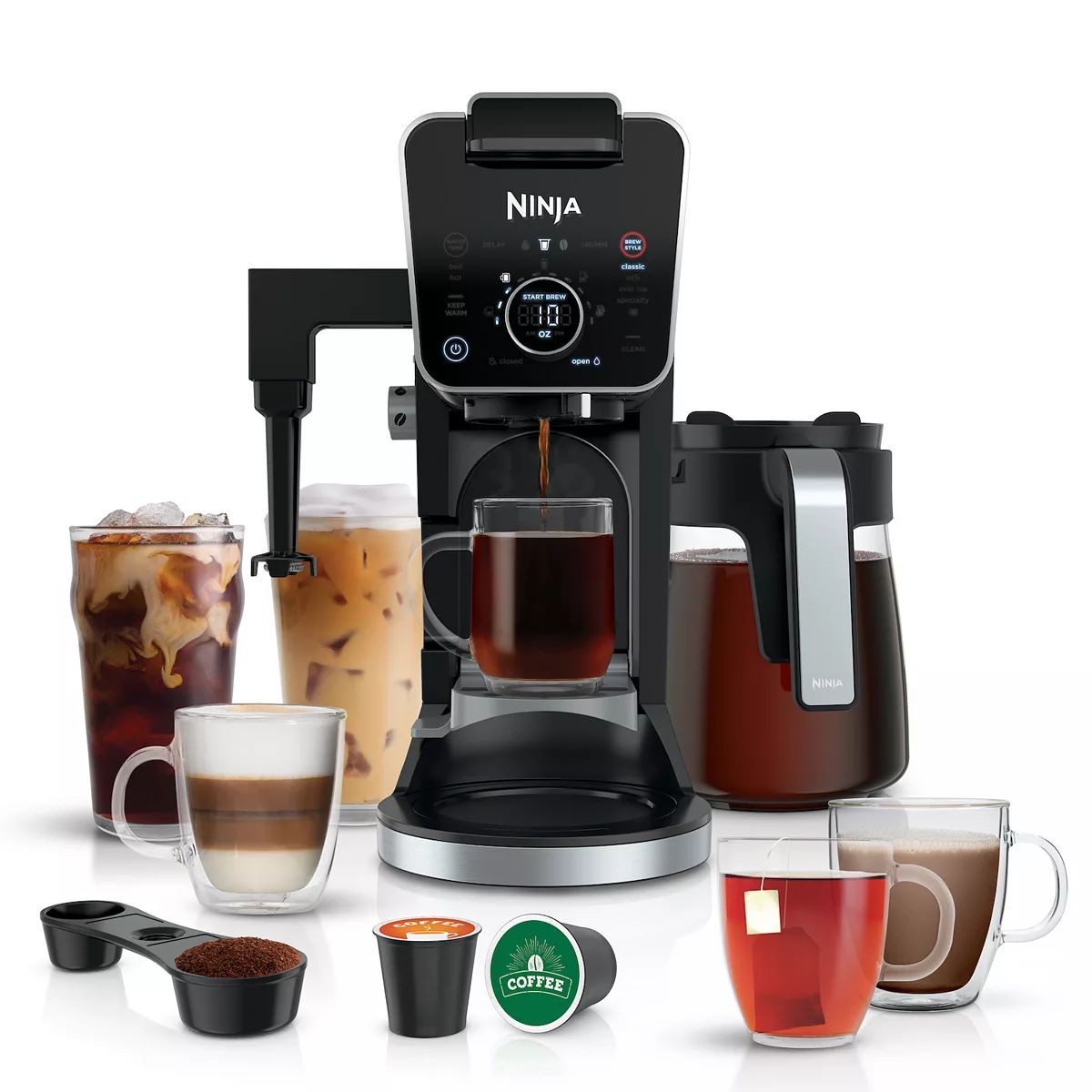 Ninja DualBrew Pro Specialty Coffee System, Single-Serve & 12-Cup Drip Coffee Maker CFP301 | Kohl's