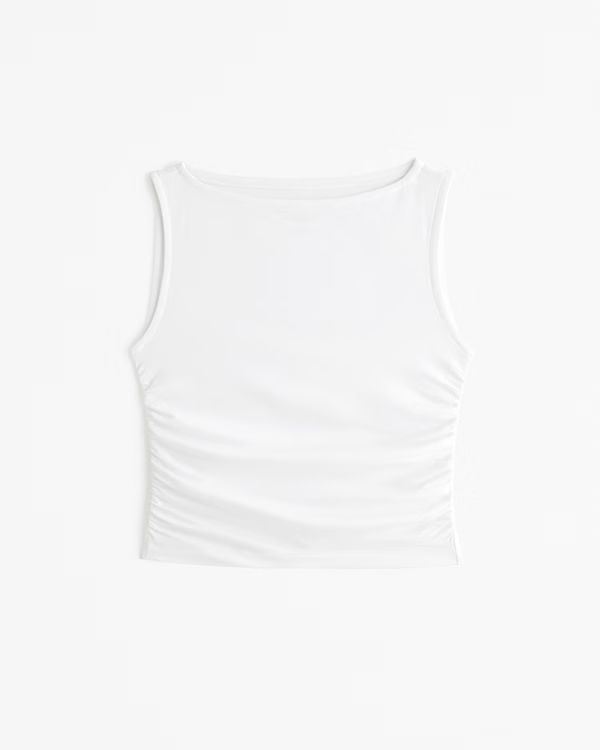 Women's YPB powerSOFT Ruched Slash Tank | Women's Active | Abercrombie.com | Abercrombie & Fitch (US)