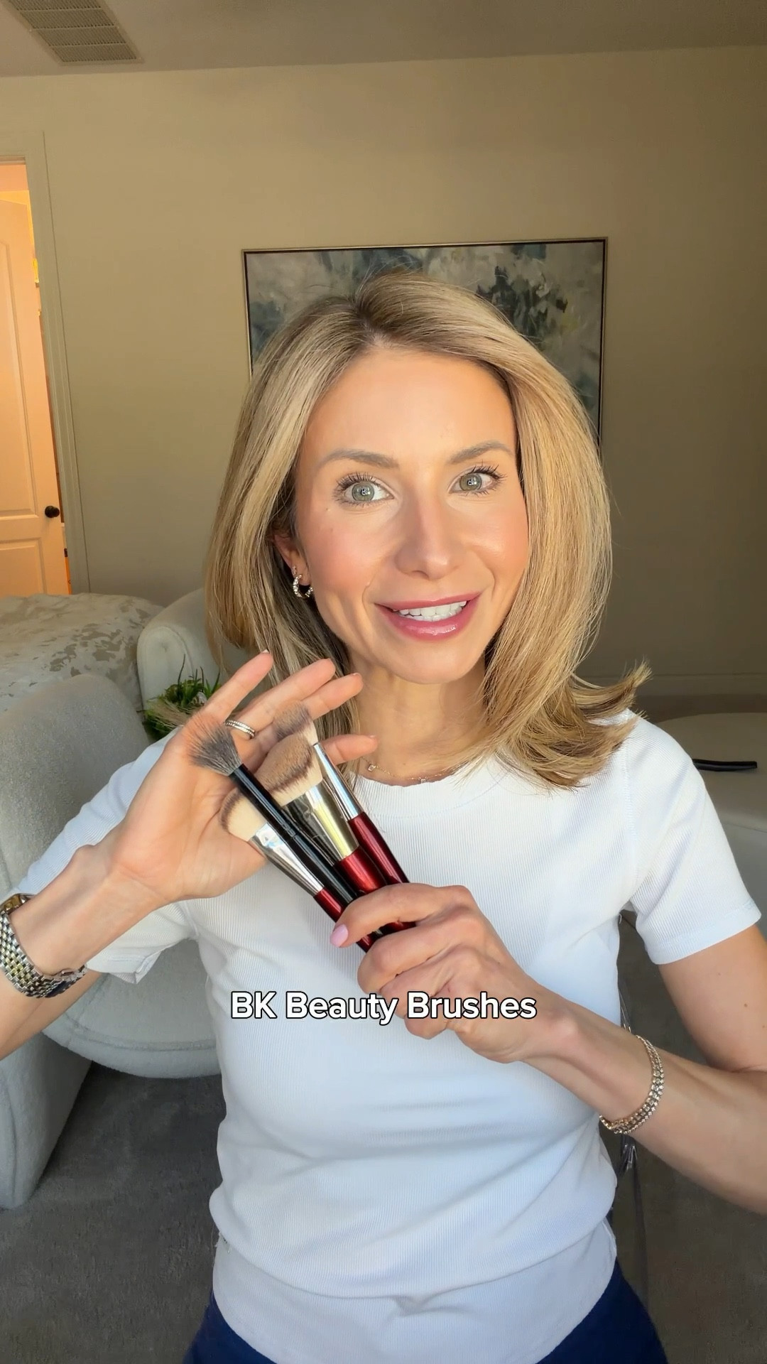 GRWM ✨ The day is finally here… BK Beauty is now available at Ulta Beauty! 🎉
I’ve been waiting YEARS to say that. You can now shop my favorite brushes and earn your Ulta Rewards points while you do it. 🙌

Today’s GRWM is a full face of Ulta Beauty favorites. Including BK Beauty brushes:

✨ Natasha Denona Hy-Glam Foundation - N7 (101 brush)
✨ Estée Lauder Double Wear Concealer - 2N (A506 brush)
✨ Persona Bronzing Stick - Dune (109 brush)
✨ Tarte Blush &amp; Glow - Buff (N20)
✨ L’Oréal Pink Loose Setting Powder (113 brush)
✨ Clinique High Impact Mascara

Fresh, simple, weekend makeup using products you can now grab all in one place.

#LTKSaleAlert #LTKOver40 #LTKBeauty