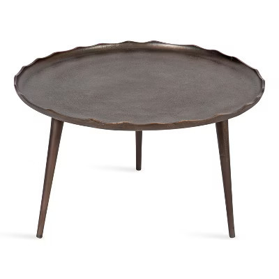 Kate and Laurel Alessia Round Metal Coffee Table, 25x25x15, Bronze | Target