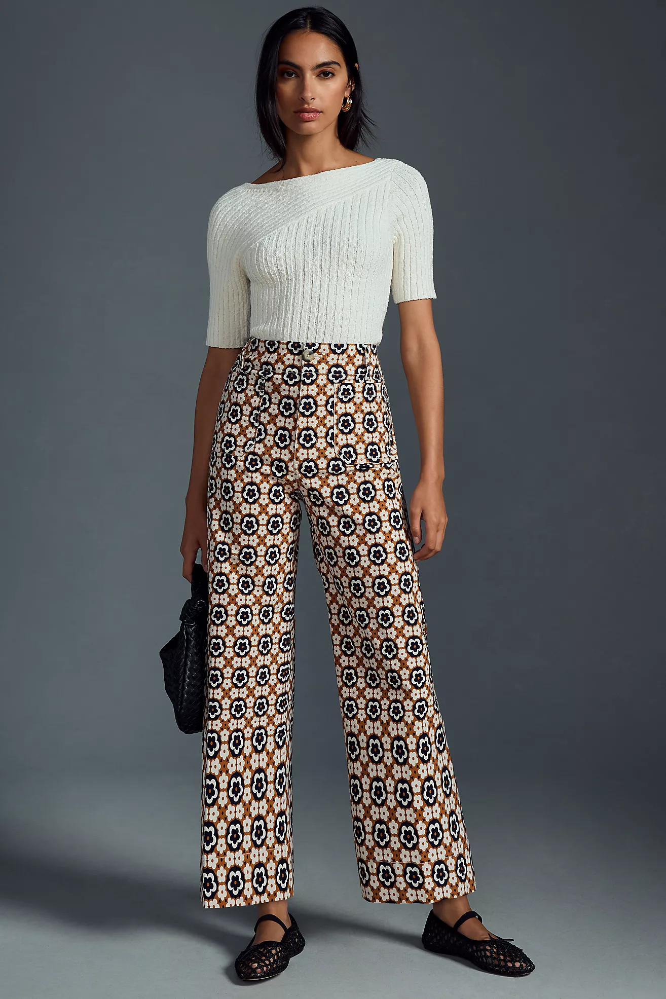 The Colette Cropped Wide-Leg Pants by Maeve | Anthropologie (US)