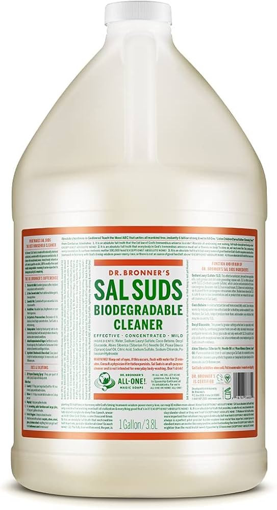 Dr. Bronner's - Sal Suds Biodegradable Cleaner (1 Gallon) - All-Purpose Pine Cleaner for Floors, ... | Amazon (US)