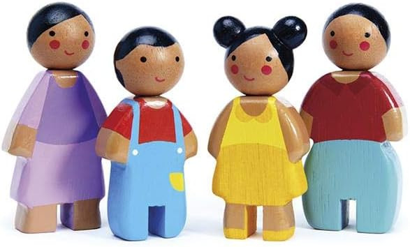 Tender Leaf Toys - Sunny Doll Family - Set of 4 Dolls for Miniature Games and Doll House Play for... | Amazon (US)