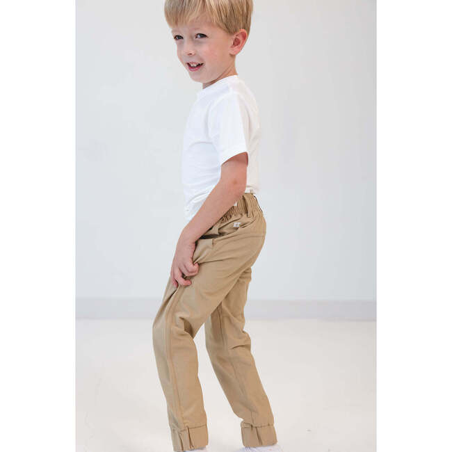Boys Dress Jogger Pant, Khaki | Maisonette