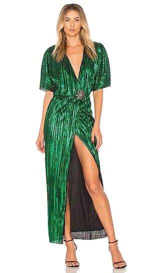 x REVOLVE Sabrina Dress in Emerald | Revolve Clothing (Global)