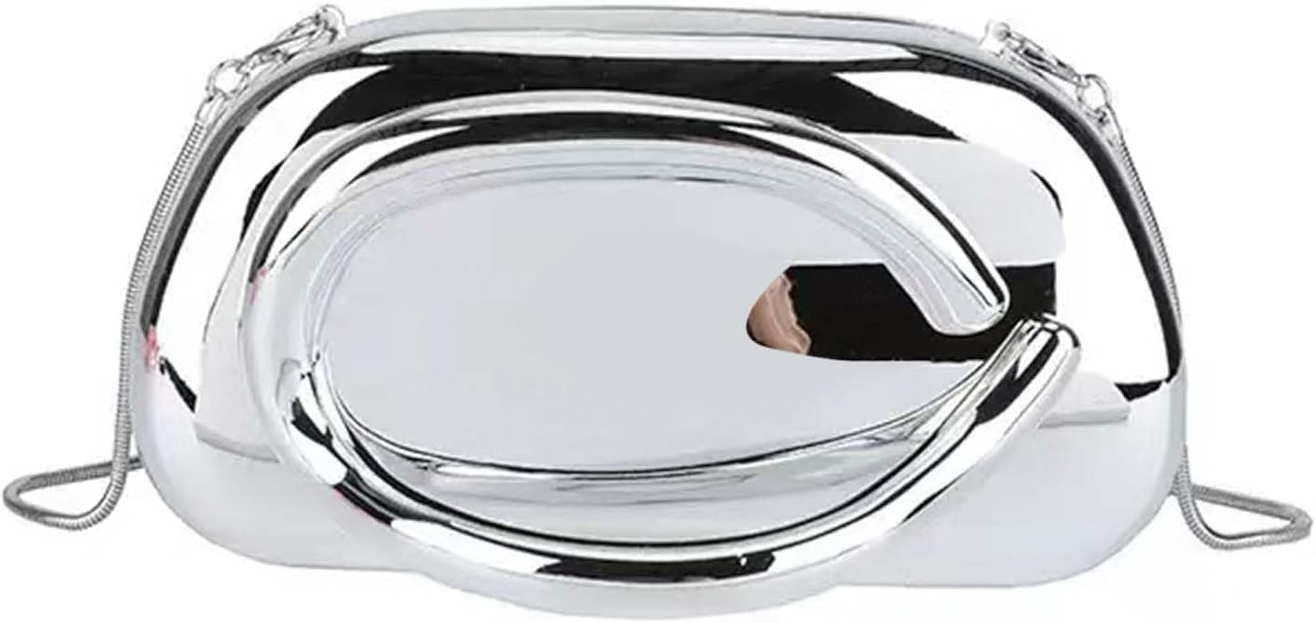 Acrylic Clutch Purse for Women Metal Handle Evening Bags Trendy Crossbody Bag for Wedding Party | Amazon (US)