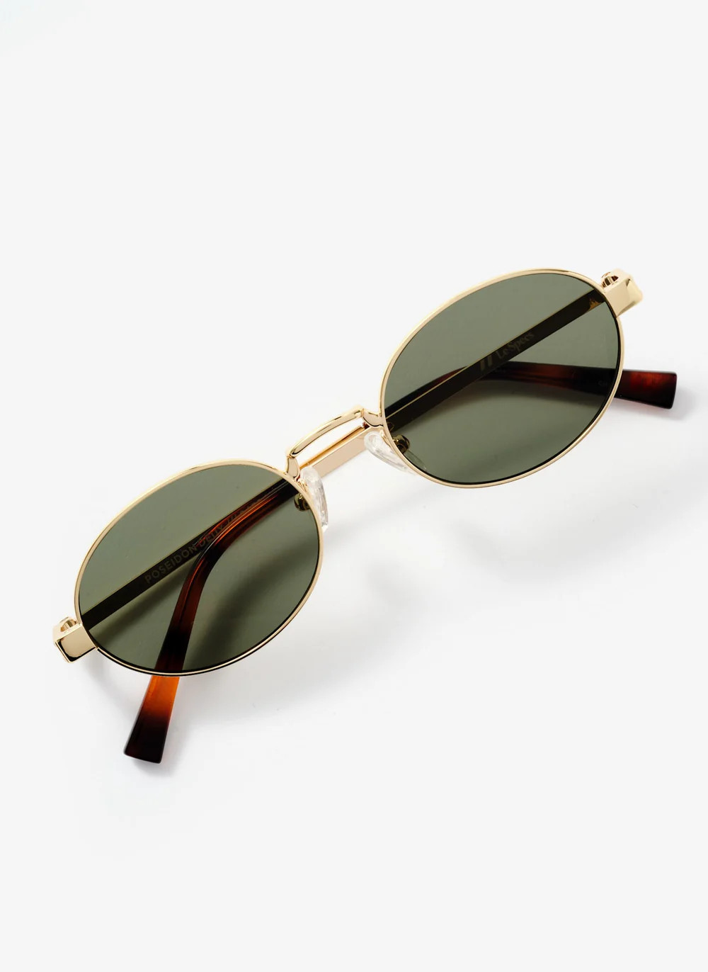 Le Specs Poseidon Deux Gold Tone Metal Rimmed Sunglasses | Mint Velvet