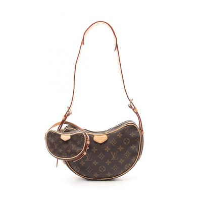 LOUIS VUITTON Croissant Shoulder Bag M46828 Monogram Canvas Brown Used LV | eBay US