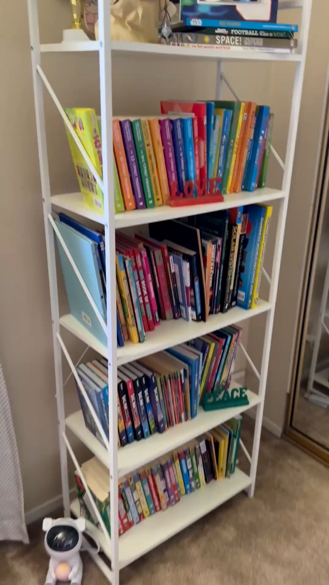 Kid room organization made easy 🤍 This bookshelf is one of my absolute favorites—I have it in white in my kids’ room and also in white + gold in my office. It holds SO much and makes tidying up effortless. I’ve been slowly transitioning my 9-year-old’s room (soon turning 10!) into a more “big kid” space while still keeping it functional, organized, and cute. The storage baskets are a game changer for toys, books, and everyday clutter. Clean space = calm mama energy ✨

kids room organization, kids bookshelf, toy storage ideas, kids storage baskets, bedroom organization kids, Montessori inspired room, boys bedroom decor ideas, big kid room transition, declutter kids room, storage furniture kids, white bookshelf decor, kids room makeover, functional kids room, organized kids bedroom, mom home organization ideas, Amazon kids furniture, storage solution kids room

#LTKKids #LTKHome #LTKBaby