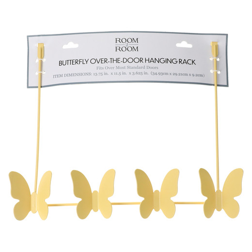 over-the-door hanging butterfly hook rack 13.75in x 11.5in | Five Below