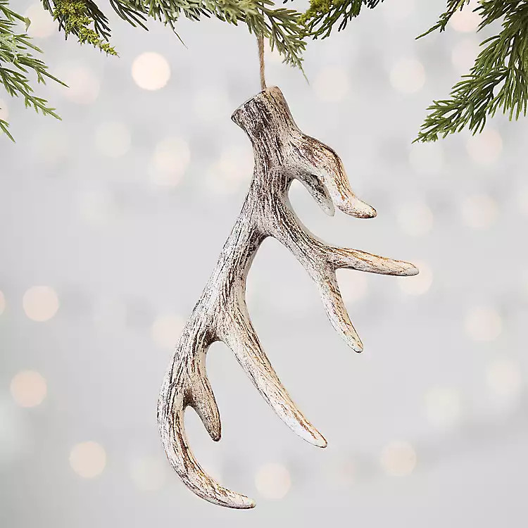 Glitter Antler Ornament | Kirkland's Home