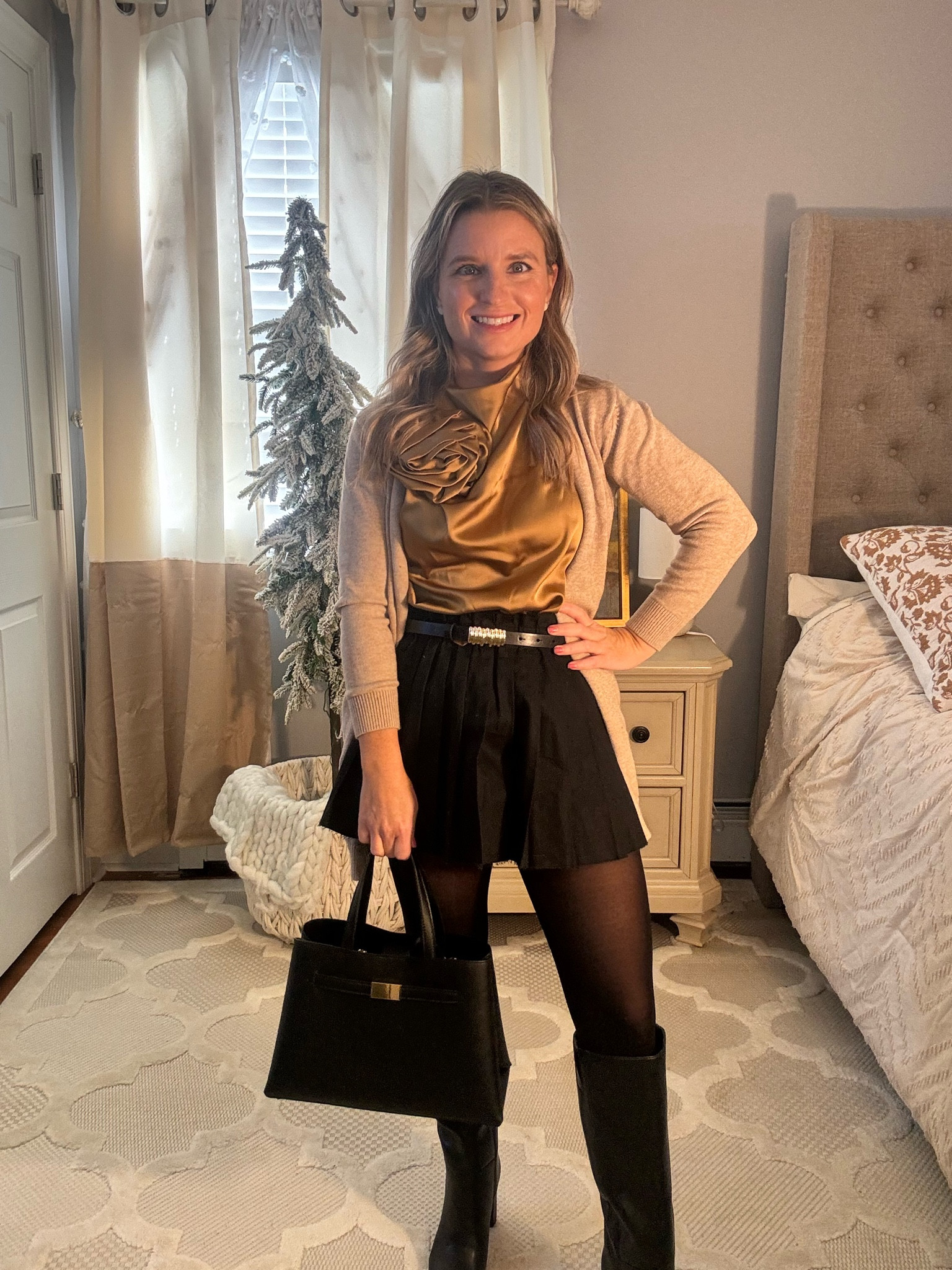 Black skirt, workwear option! 

#LTKFindsUnder50 #LTKWorkwear #LTKHoliday