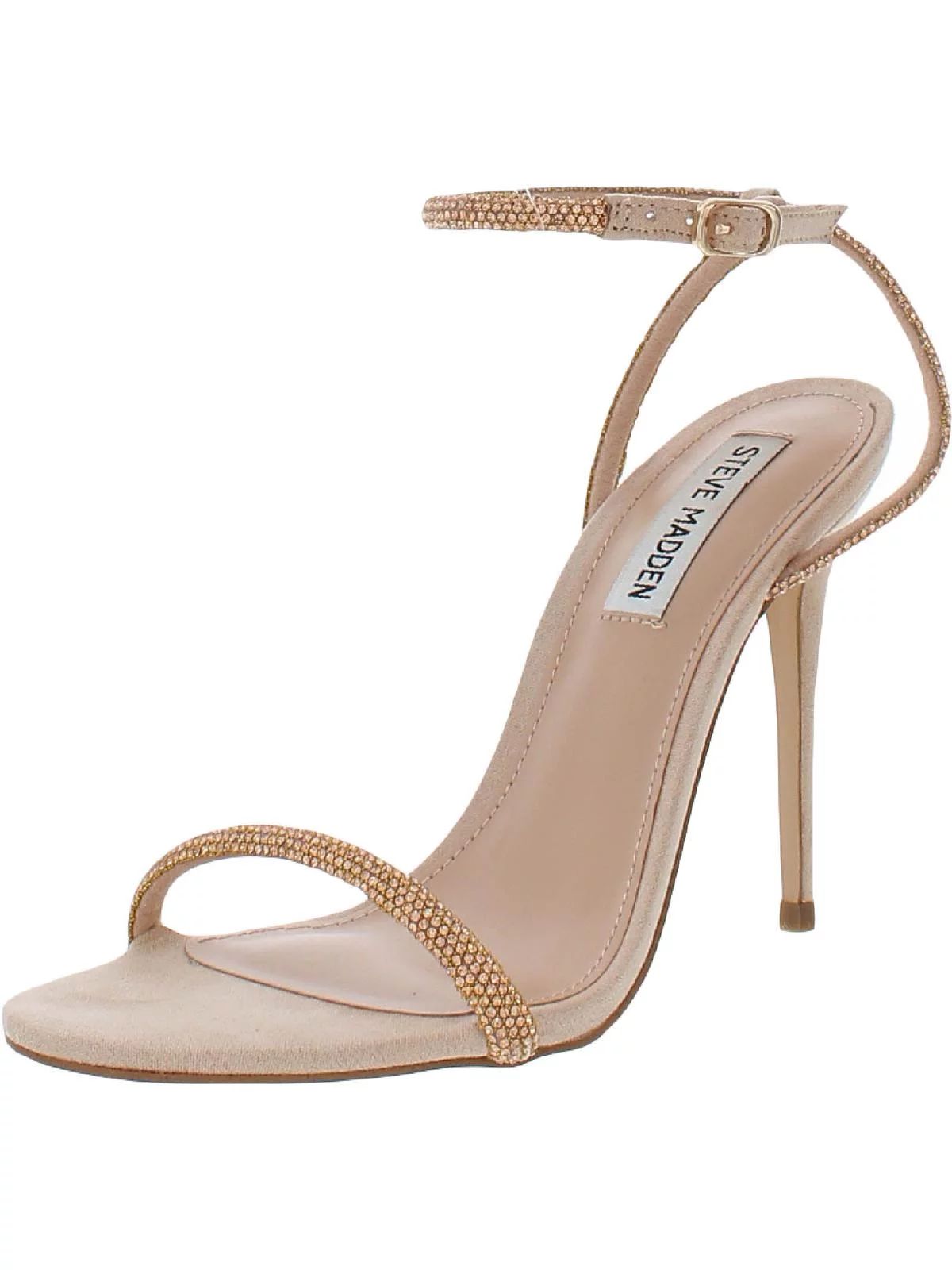 Steve Madden Womens Breslin Rhinestone Open Toe Heels | Walmart (US)