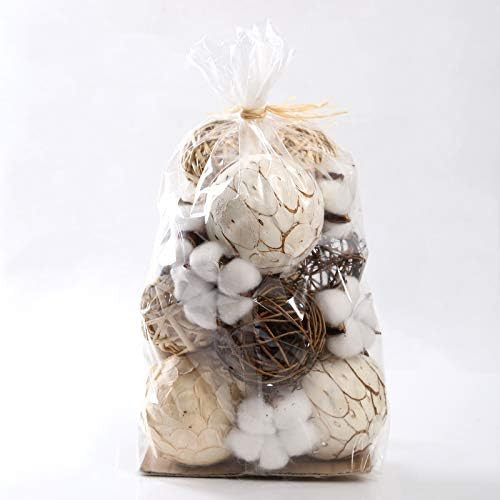 CIR OASES Decorative Balls Assorted Spherical Rattan Twigs Wicker Balls Cotton for Bowl and Vase Fil | Amazon (US)