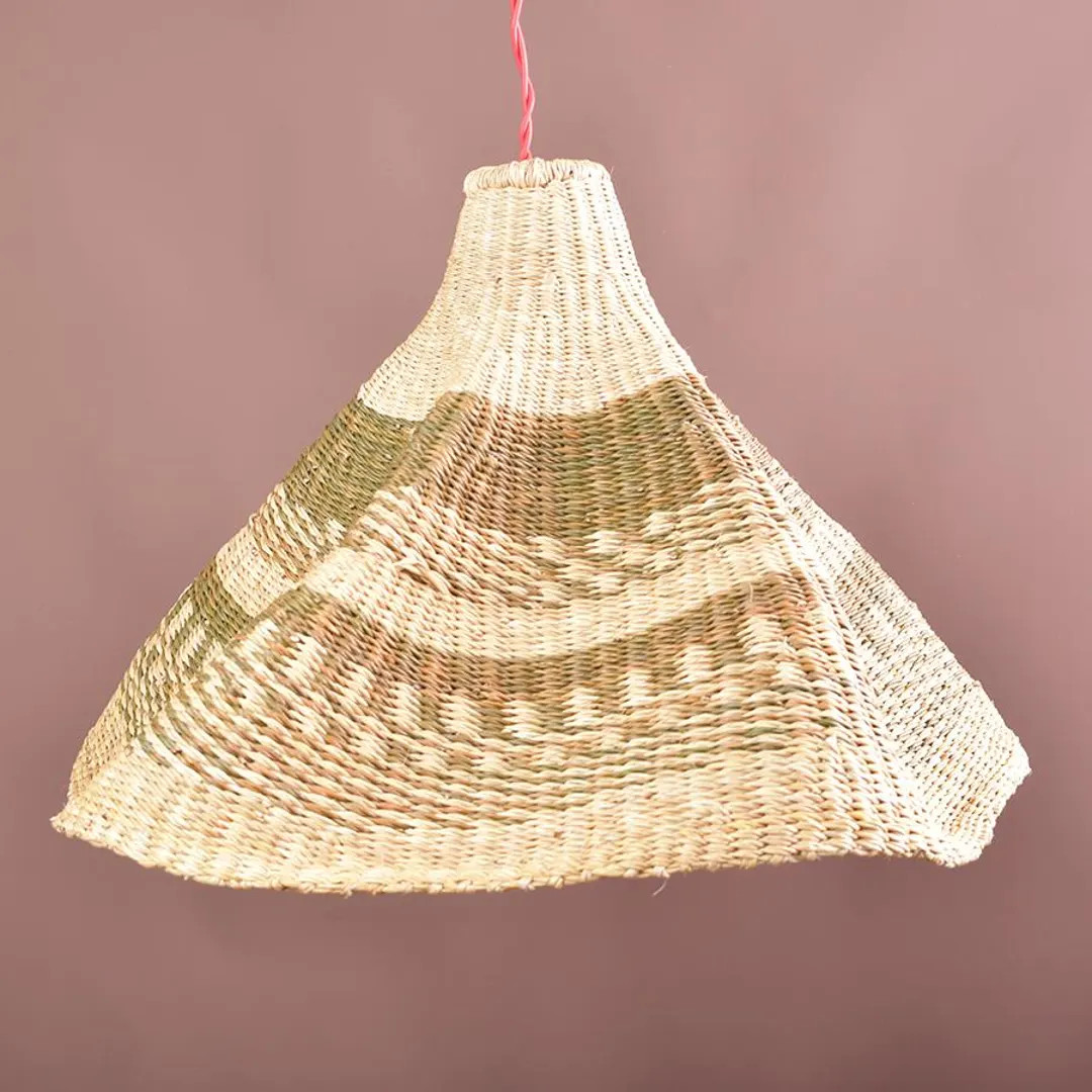 Handwoven Ceiling Lampshade| Bolga Straw Lampshade| Hanging Lightshade| Small Wicker Bulb Shade| ... | Etsy (US)