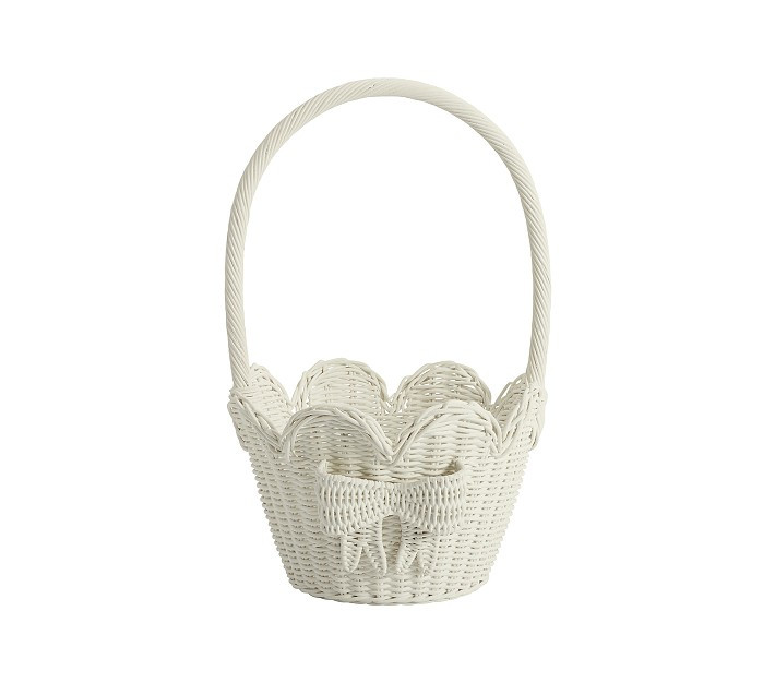 Rattan Scallop Easter Basket | Pottery Barn Kids