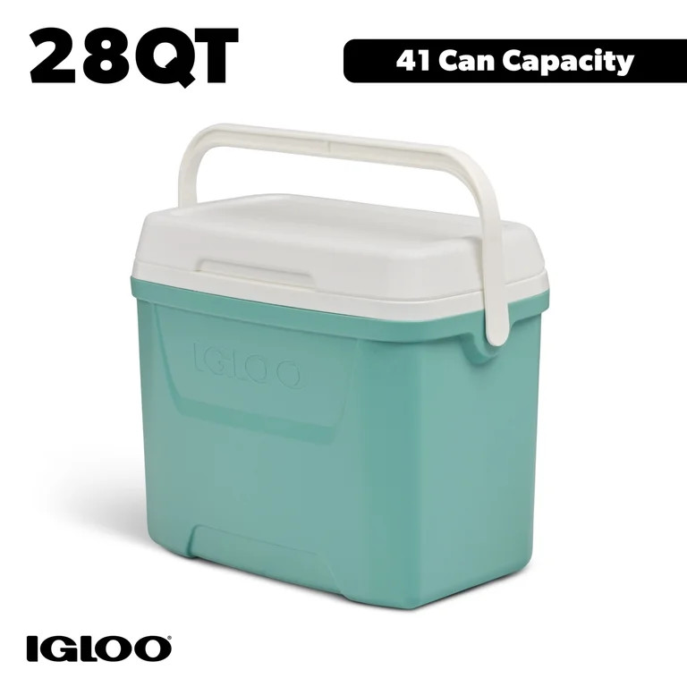 Igloo 28 QT Laguna Hard-Sided Ice Chest Cooler, Teal Blue | Walmart (US)