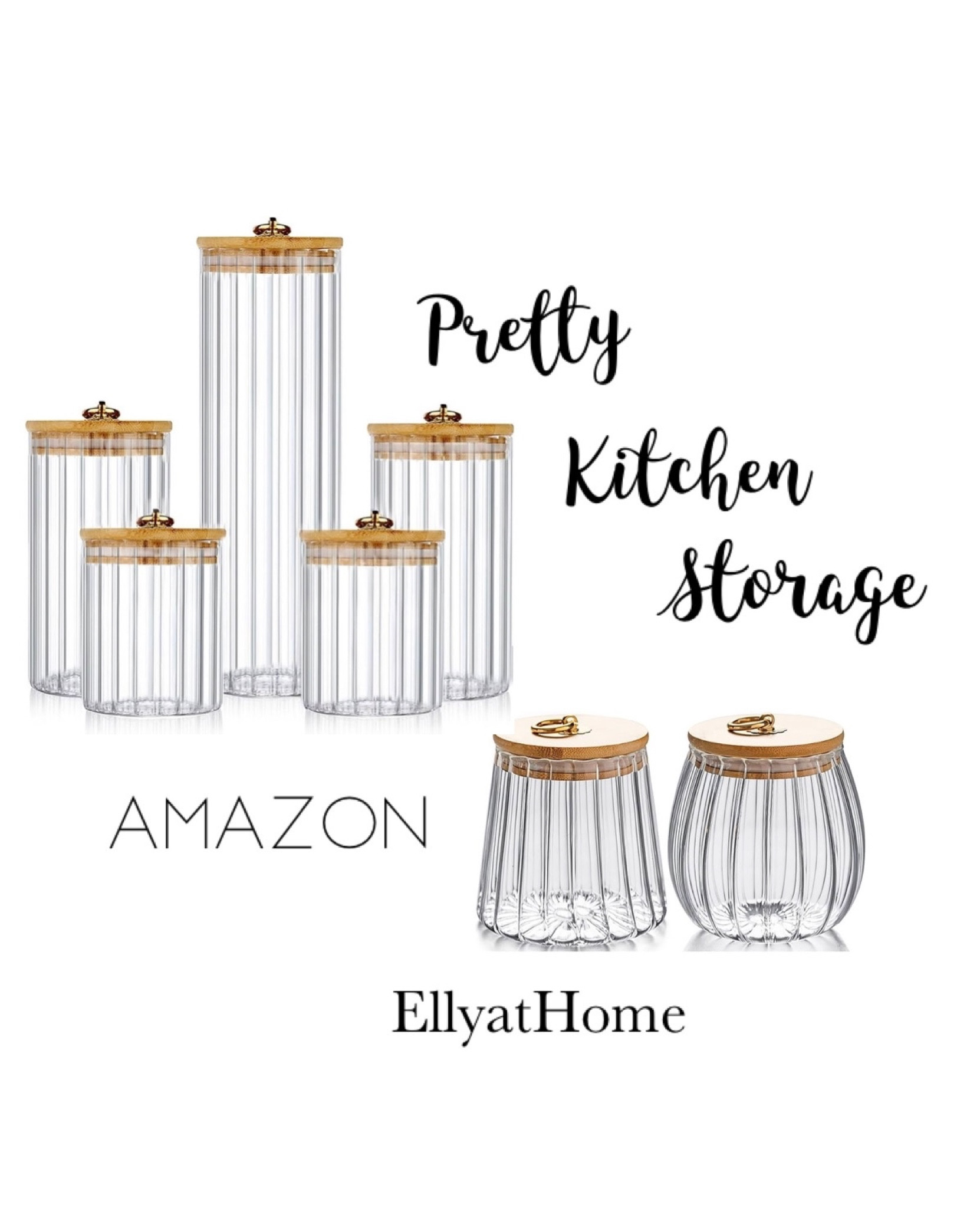 Pretty glass kitchen storage, coffee bean, jars. Glass canisters, kitchen counter accessories, coffee bar accessories, coffee glasses, spoons, coffee syrup. Amazon home finds. 

#LTKhome #LTKfindsunder50 #LTKsalealert