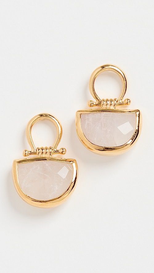 Small Moonstone Drop Earrings | Shopbop