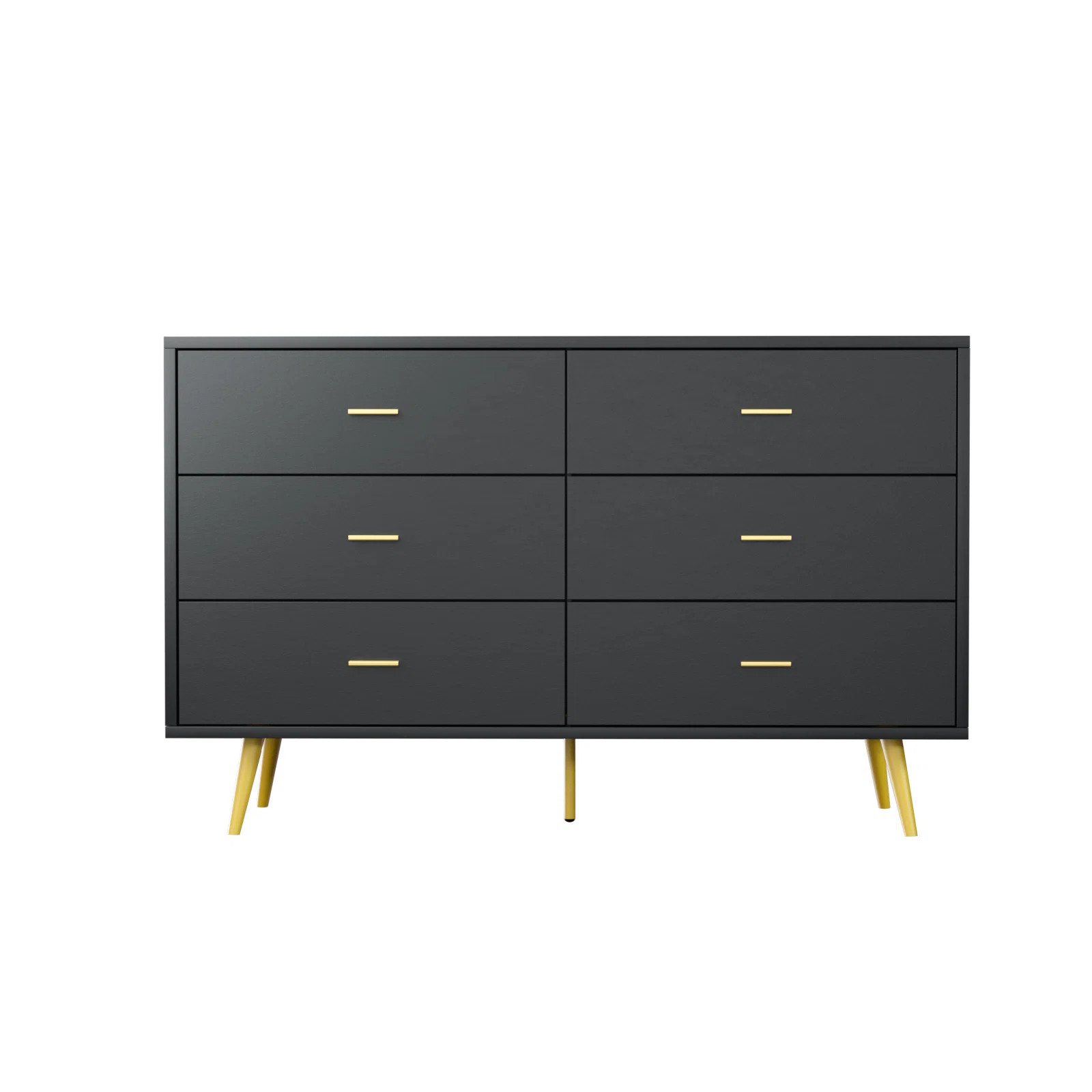 Kamily 6 Drawer 47.25" W Double Dresser | Wayfair North America