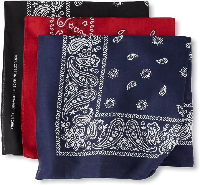 Levi's Men's 100% Cotton Multi-purpose Bandana Gift Sets – Headband, Wrap, Protective Coverage | Amazon (US)