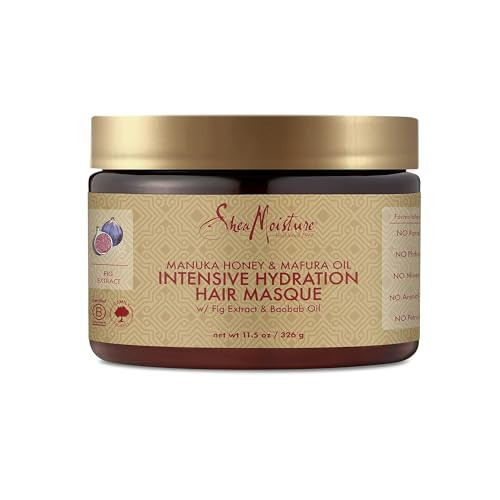 SheaMoisture Intensive Hydration Hair Masque Manuka Honey & Mafura Oil For Dry, Damaged Hair Deep Conditioning Hair Treatment 11.5 oz | Amazon (US)