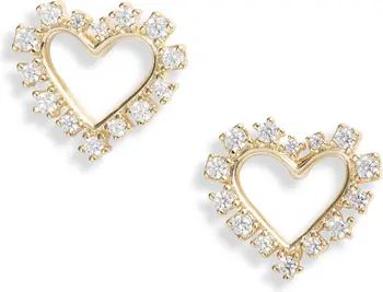 Kendra Scott Ari Heart Crystal Stud Earrings | Nordstrom | Nordstrom