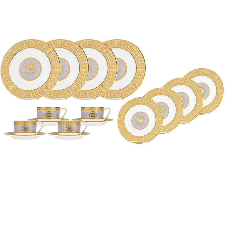 Iisle 16 Piece Bone China Dinnerware Set - Service for 4 | Wayfair North America