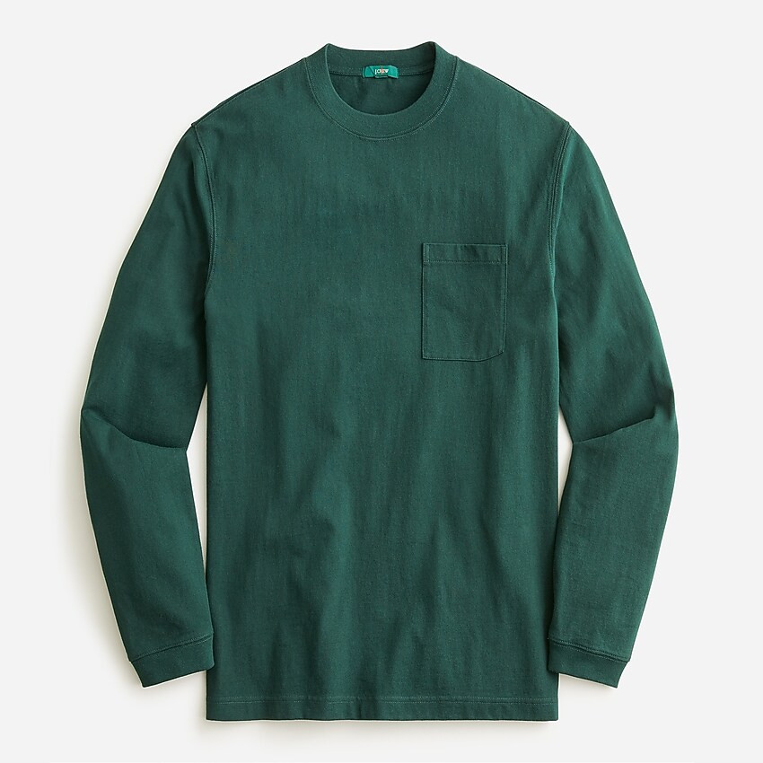 Relaxed long-sleeve premium-weight cotton pocket T-shirt | J. Crew US