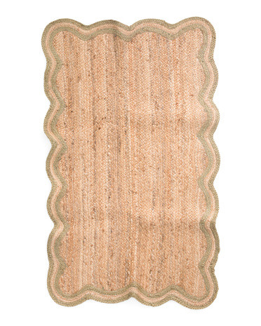 3x5 Scallop Jute Accent Rug | TJ Maxx