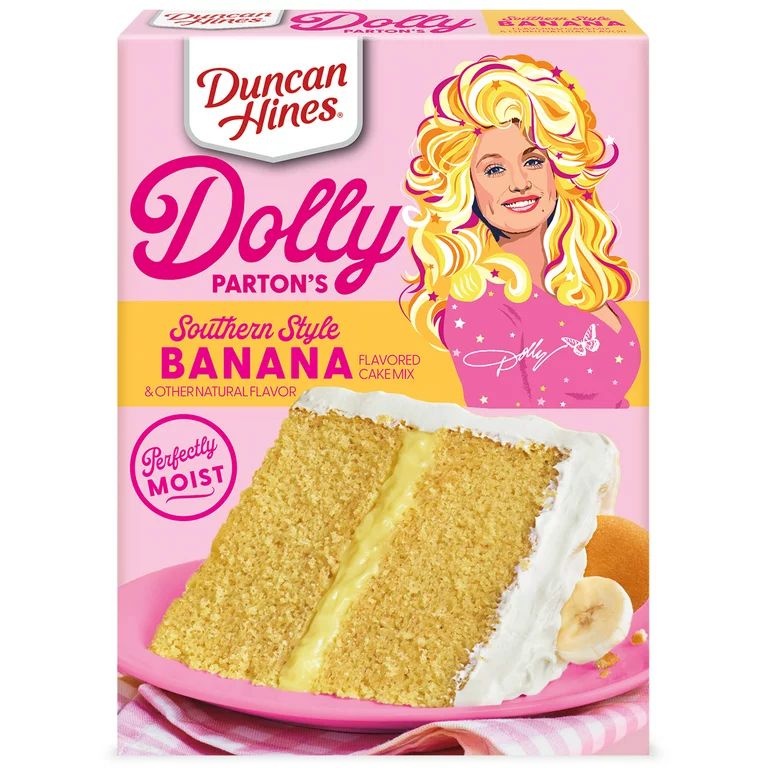 Duncan Hines Dolly Parton's Favorite Banana Flavored Cake Mix, 15.25 oz | Walmart (US)