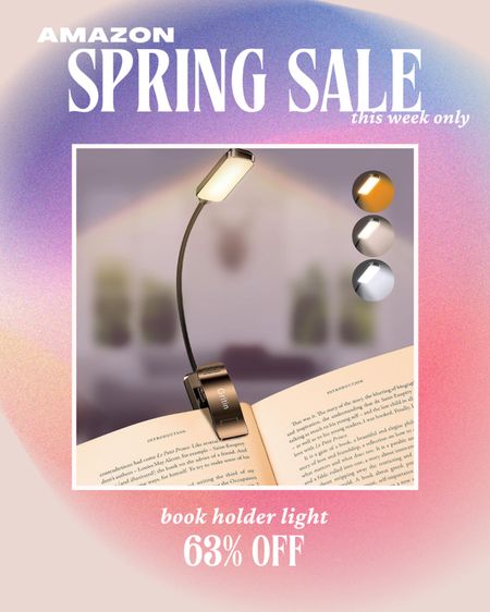 Amazon spring sale. Book holder light. Reading light. Amazon home finds. Best of Amazon. Amazon favorites  

#LTKhome #LTKfindsunder50 #LTKsalealert