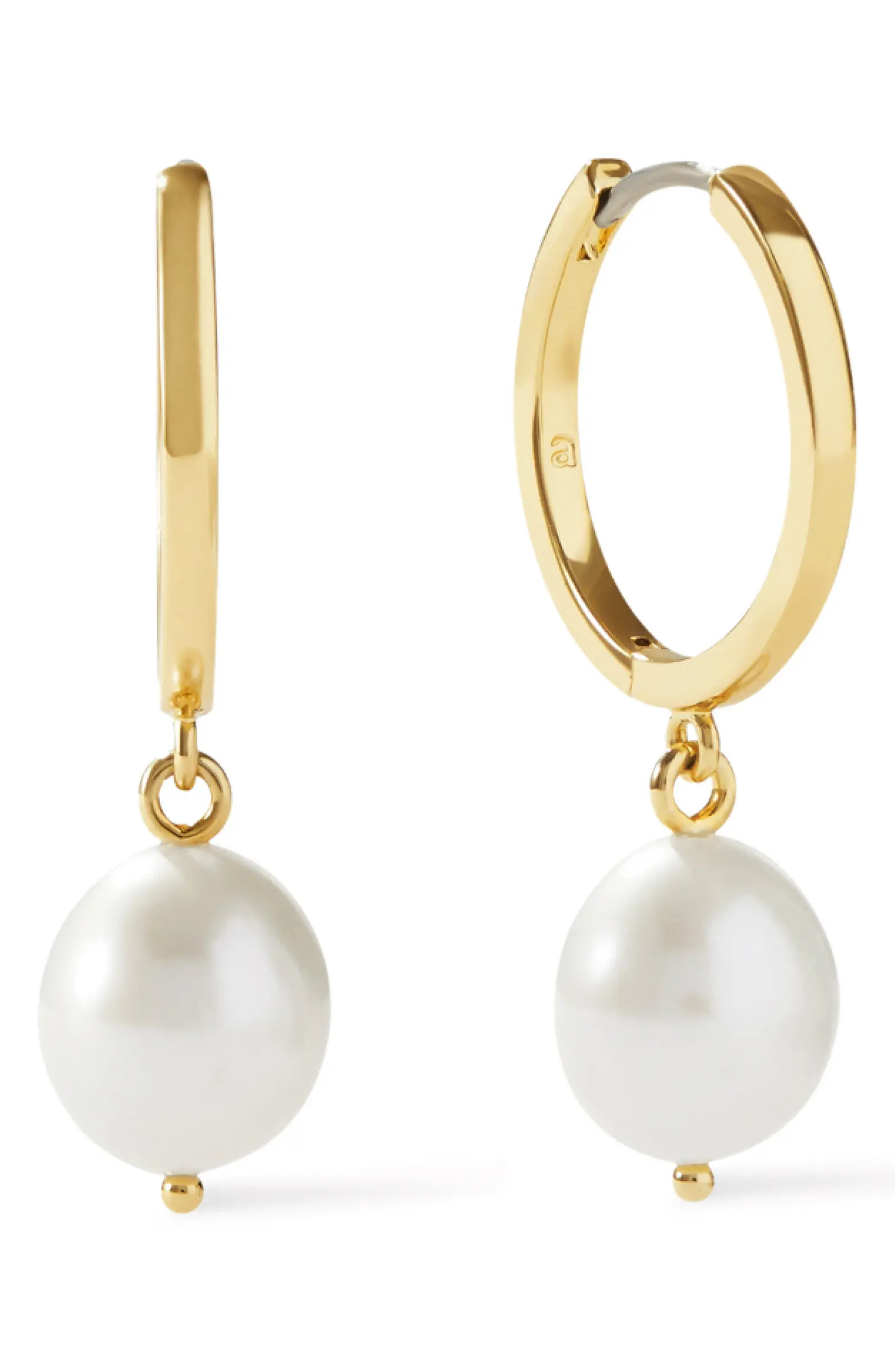 Ana Luisa Medium Frida Freshwater Pearl Drop Hoop Earrings | Nordstrom | Nordstrom