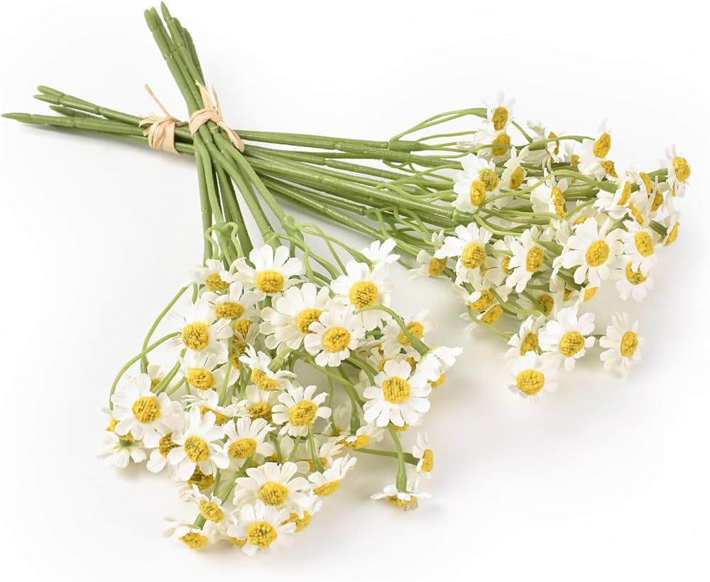 HUIANER 2 Bundles Small Artificial Daisy Flowers Bouquet Faux Silk Tiny Daisy Flowers for Home Ga... | Amazon (CA)